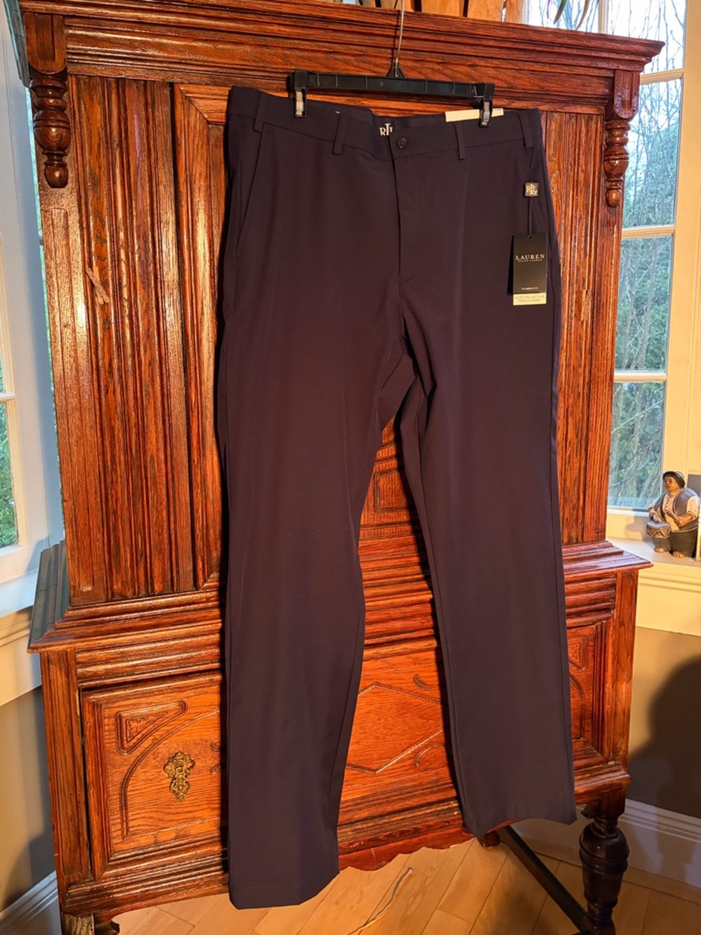 Ralph Lauren Men's Navy Stretch Dress Pants